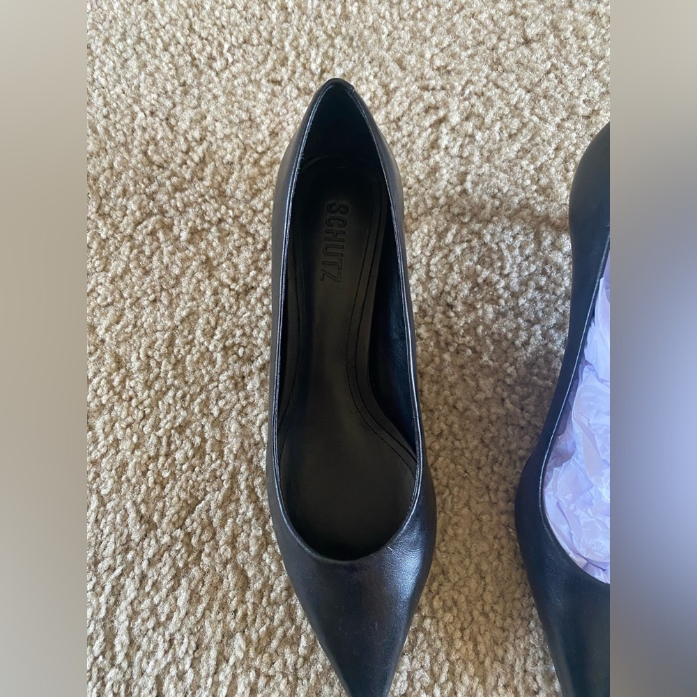 NWOB SCHUTZ
Lou 50MM Kitten-Heel Leather Pumps - Picture 3 of 6